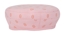 Hermes Saint-Honore Printed Beret, Cotton, Pink, MII, Sz 59, DB, 3*